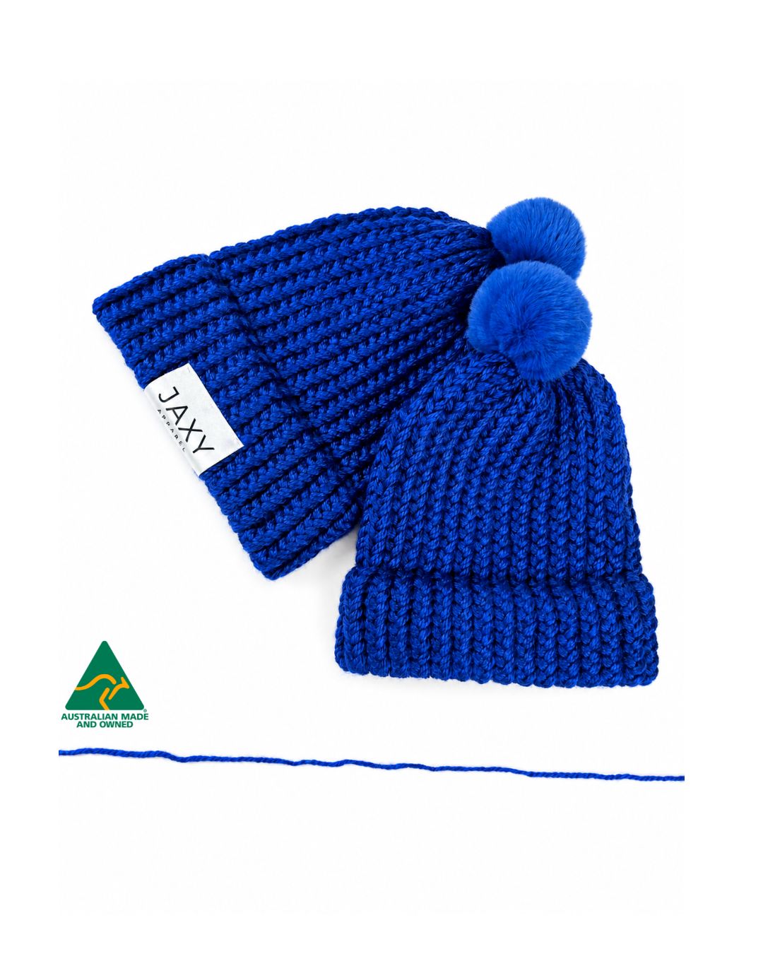Deep Blue Jaxy Beanie: Baby & Toddler