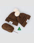Chocolate Jaxy Beanie: Baby & Toddler