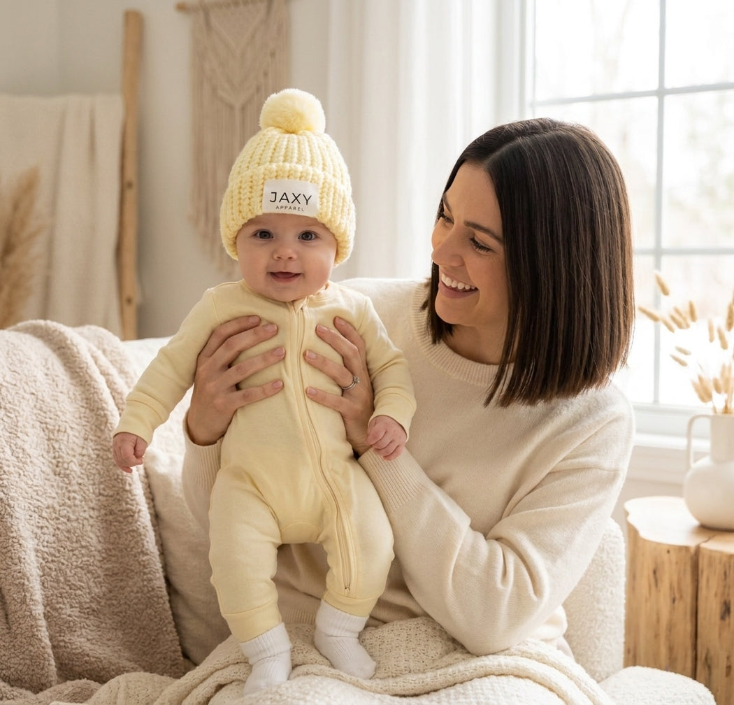 Golden-Nugget Jaxy Beanie: Baby & Toddler