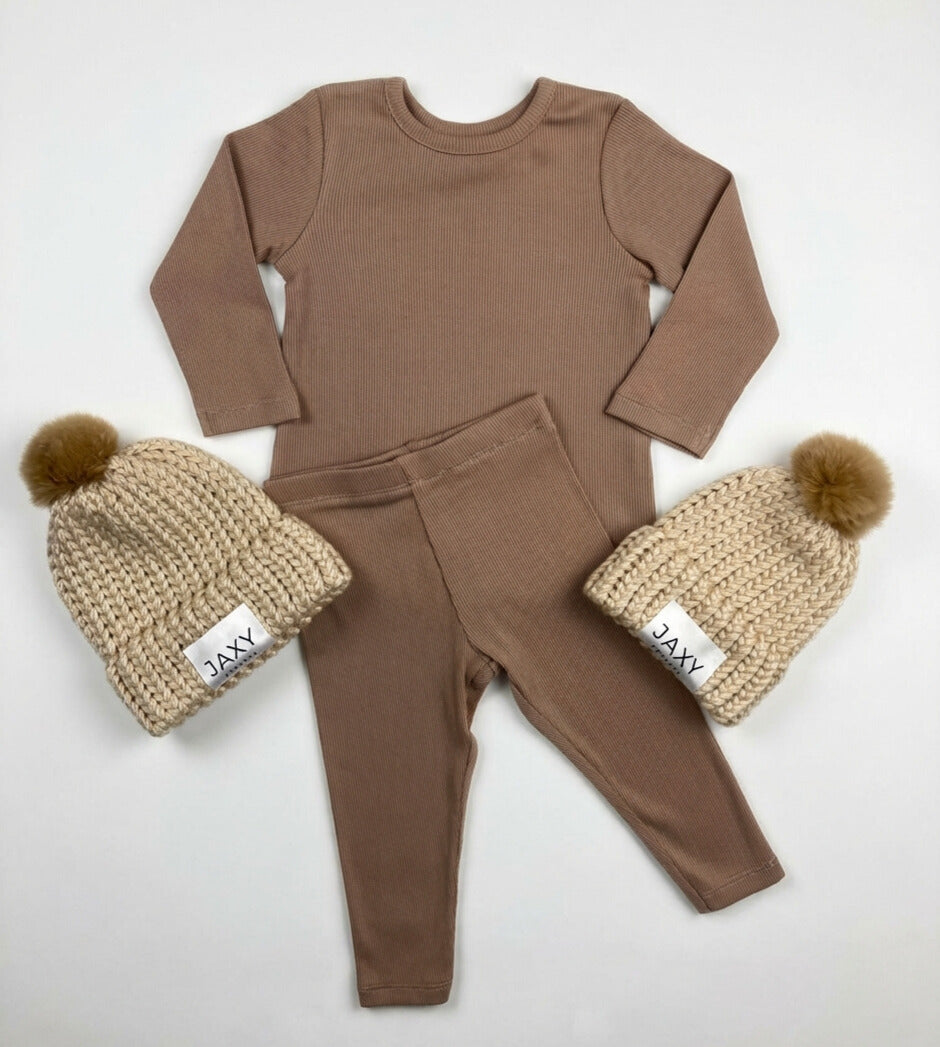 Creamy Beige Three-Piece Set