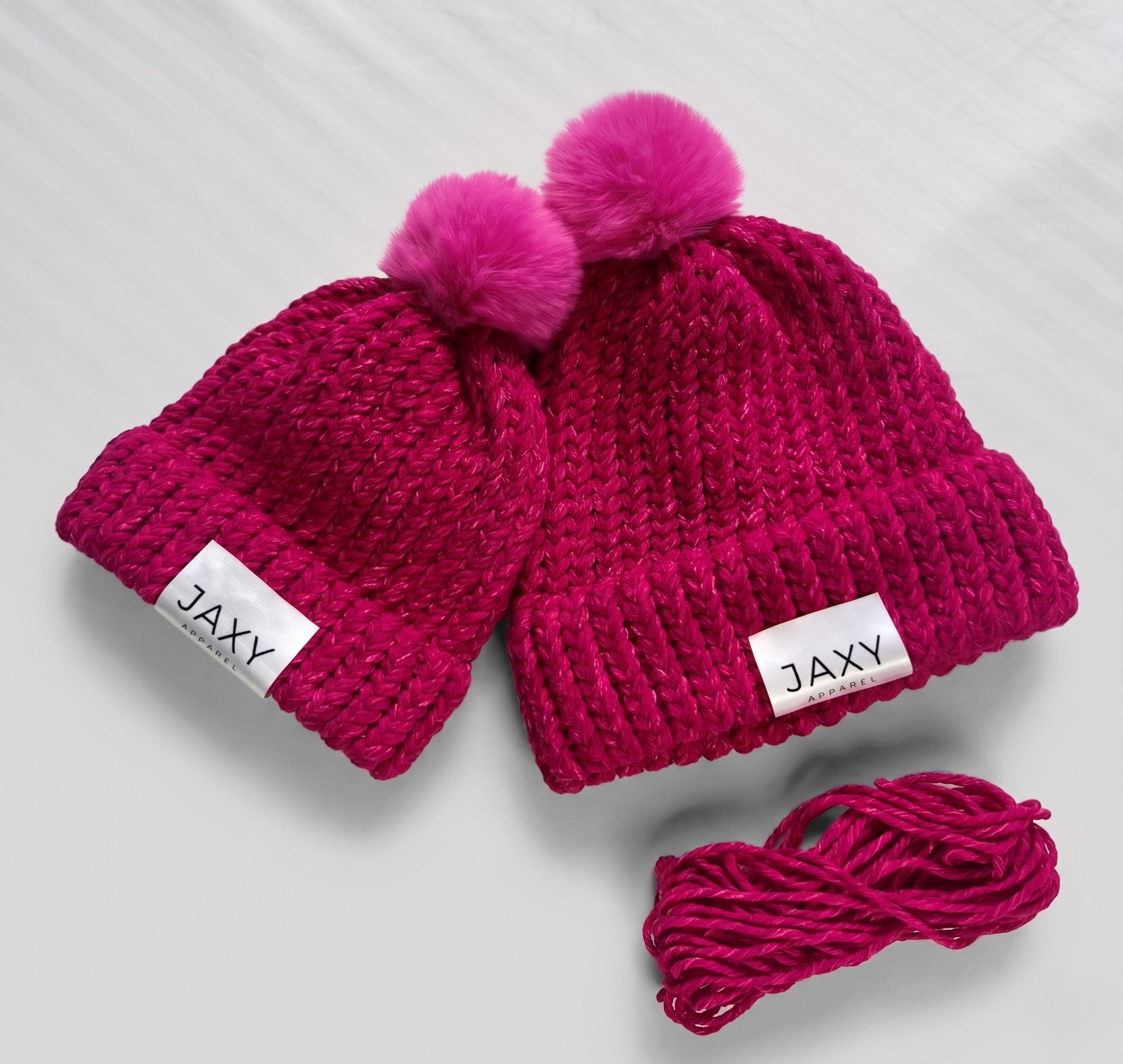 Hot-Pink Jaxy Beanie: Adults