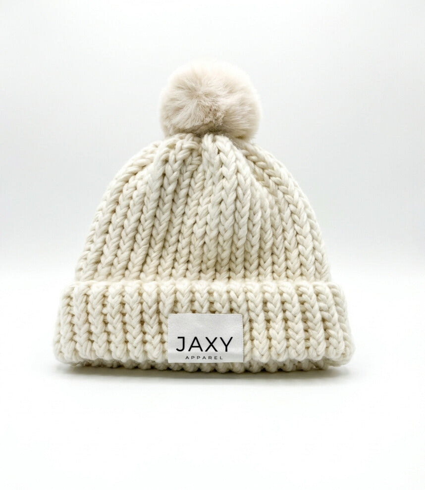 Ivory Jaxy Beanie - Children