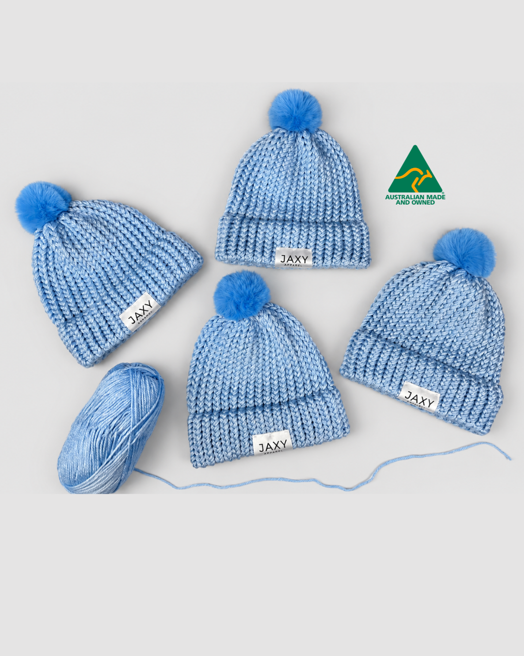 Baby Blue Jaxy Beanie: Baby & Toddler