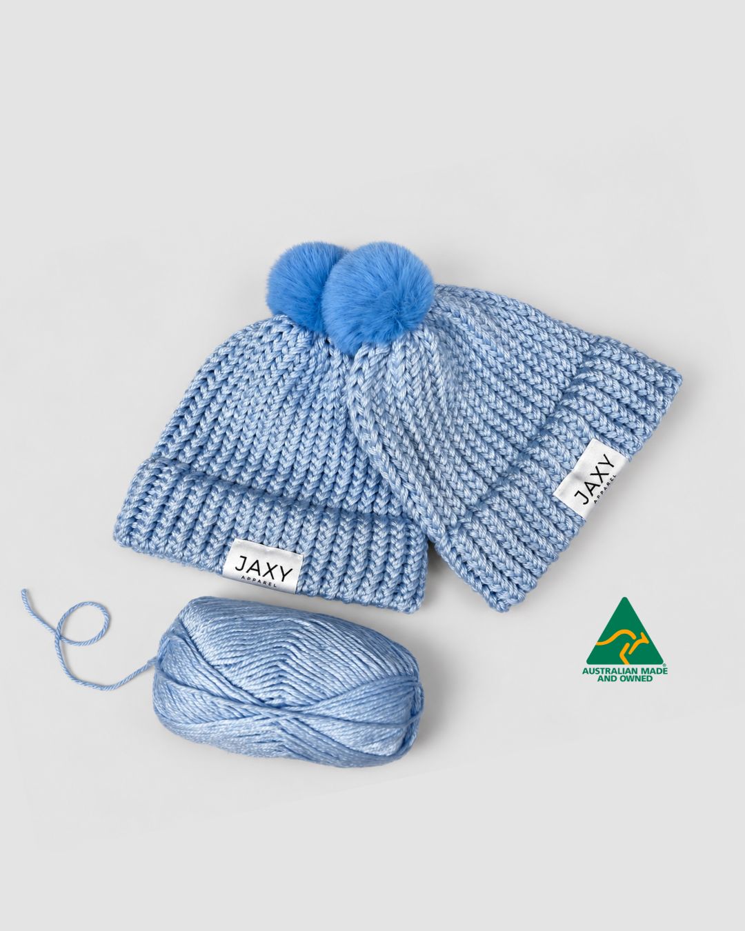 Baby Blue Jaxy Beanie: Baby & Toddler
