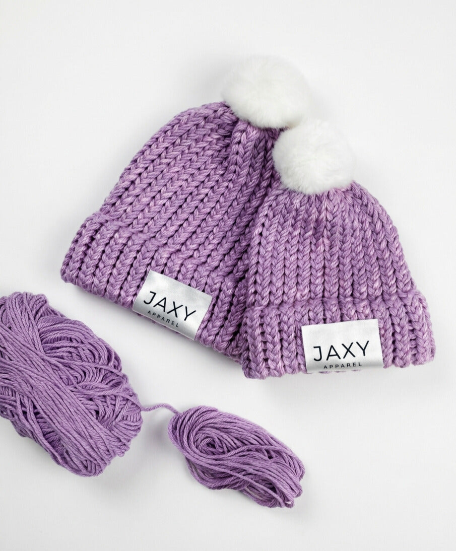 Lilac Jaxy Beanie: Baby & Toddler