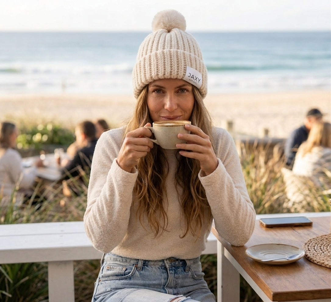 Ivory Jaxy Beanie: Adults